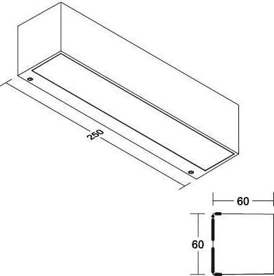 Actual product image Brumberg LED wall-mounted luminaire 65252103230V AC 50 HZ 9W 3.000K (600 lm)