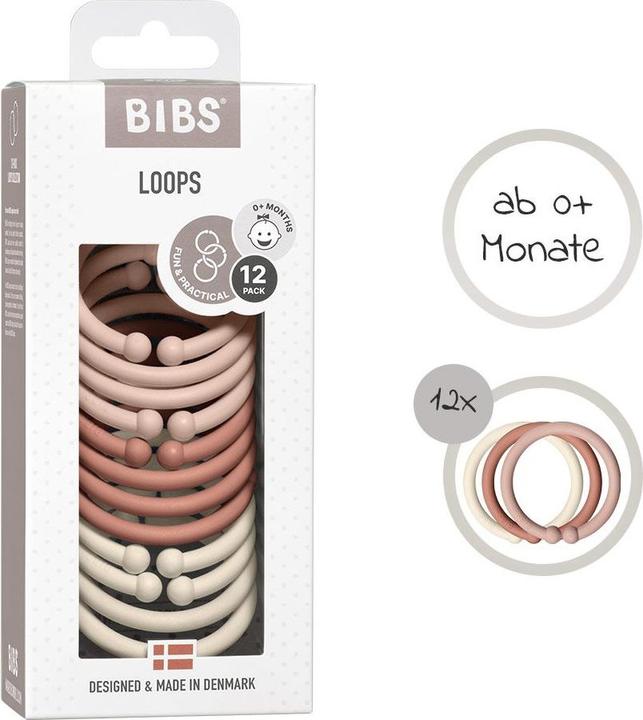 Actual product image Bibs Loops, Blush/Woodchuck/Ivory (1 x)