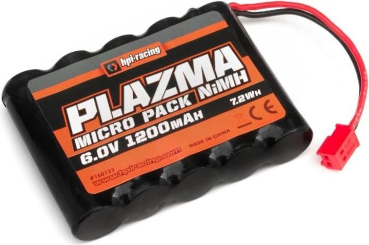 Actual product image HPI Plazma 6.0V 1200mAh NiMH Micro RS4 Battery Pack (6 V, 1200 mAh)