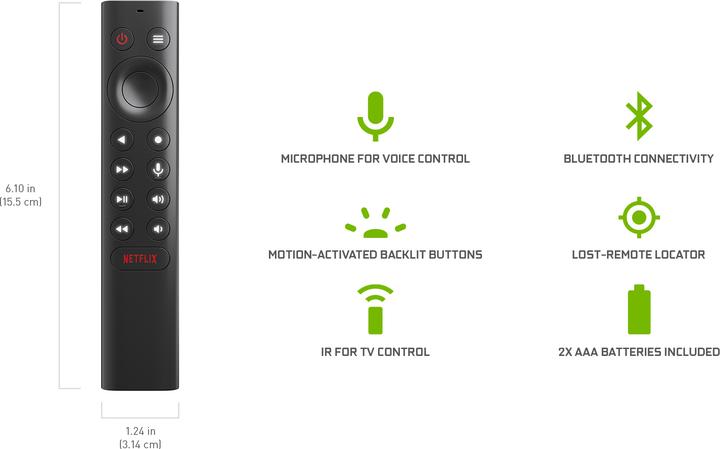 Produktbild NVIDIA Shield (Gerätespezifische Fernbedienung, Radio Frequency (RF))