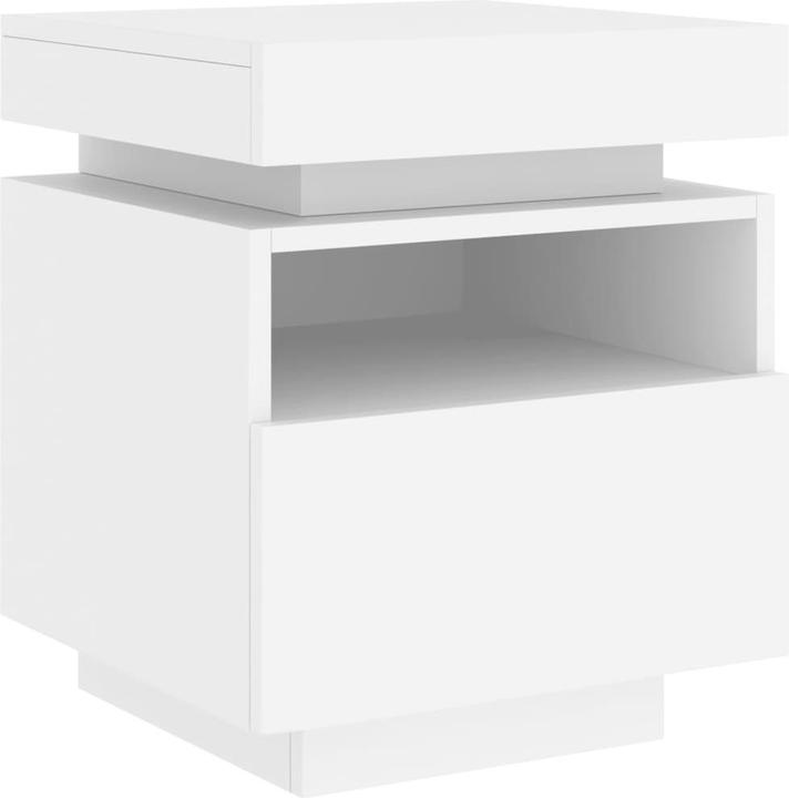 Produktbild VidaXL Nachttisch mit LED-Leuchten (39 x 40 x 48.5 cm)