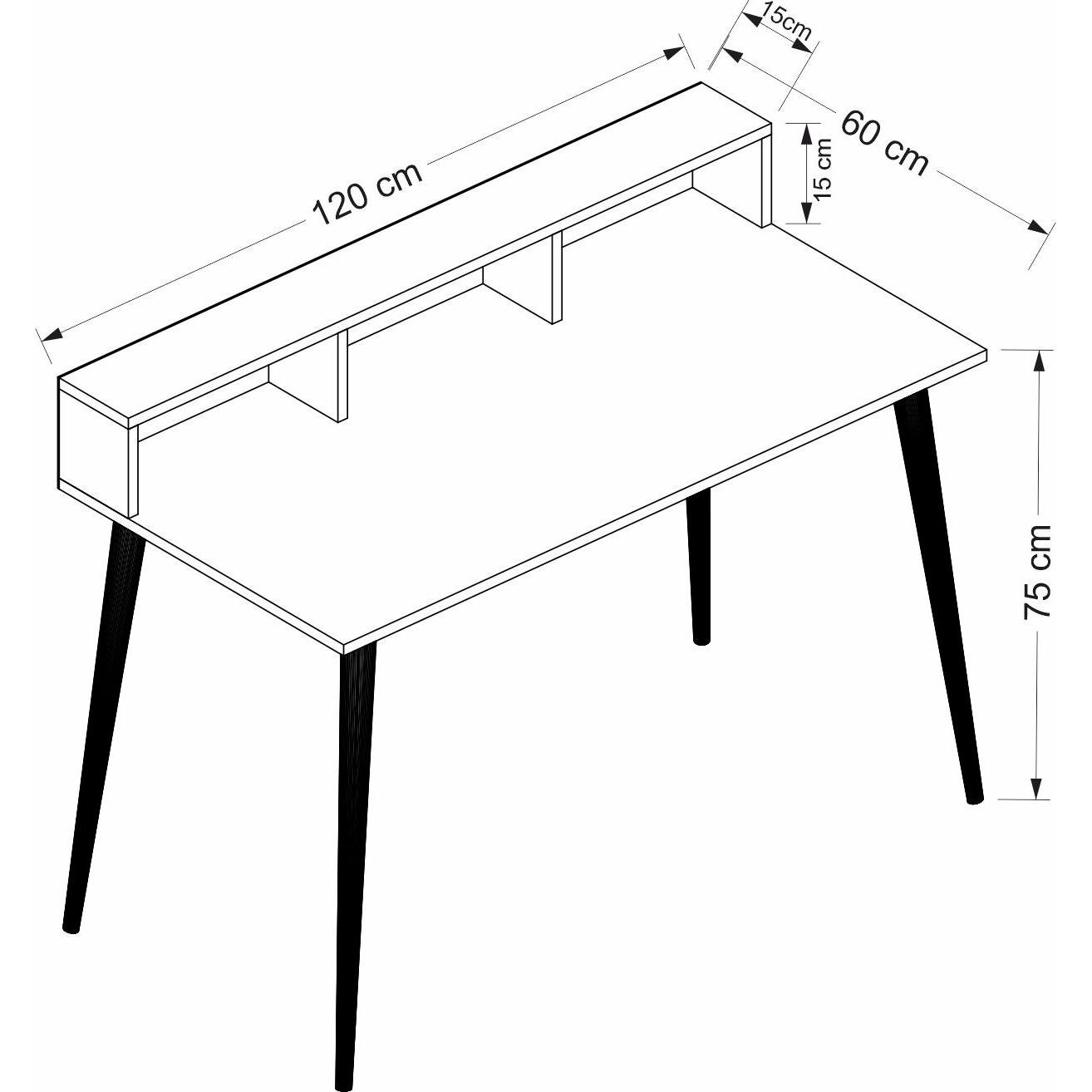 Thumbnail - Kalune Design, Schreibtisch, Ronas (120 x 60 x 75 cm)