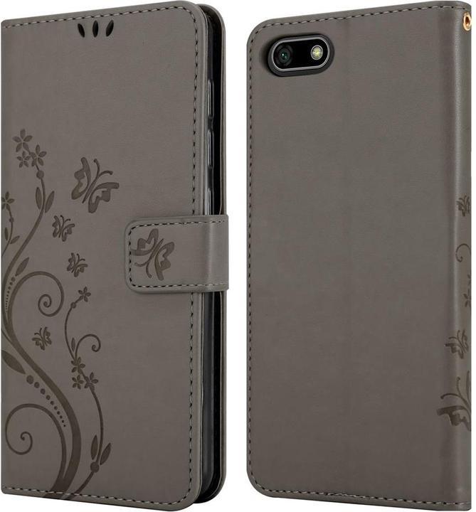 Actual product image Cadorabo Flower Book Cover (Huawei Y5 (2018), Huawei Y5 Prime 2018)