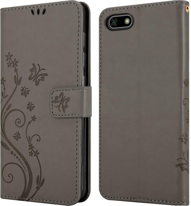 Actual product image Cadorabo Flower Book Cover (Huawei Y5 (2018), Huawei Y5 Prime 2018)