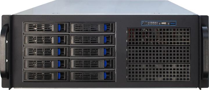 Immagine prodotto Intertech IPC 4U-4410 48.3cm 19inch 4U Storage Rackmount Chassis 3x 5.25inch ext. 10x 2.5inch o. 3.5inch... (USB 3.0)