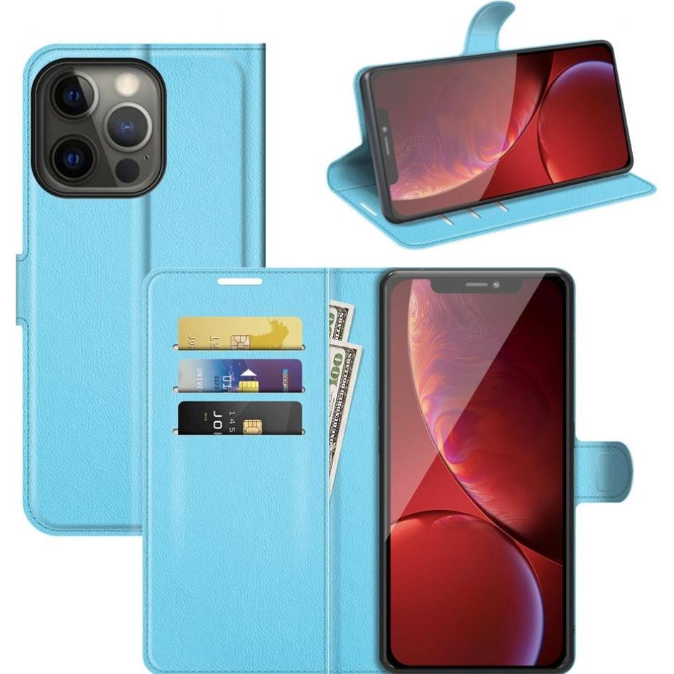 Screenguard Apple iPhone 13 Pro Max Leather Guard Lederhülle (Apple iPhone 13 Pro Max), Smartphone Hülle, Blau