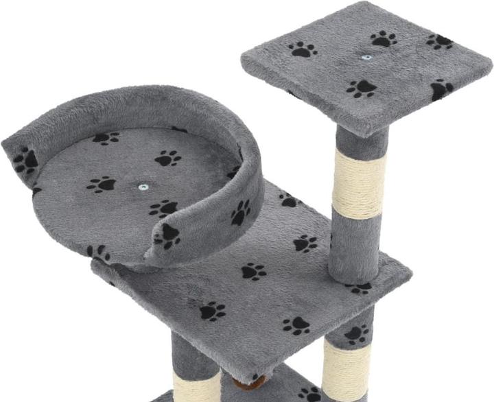 Actual product image vidaXL Kratzbaum (65 cm, Grey with paw pattern)