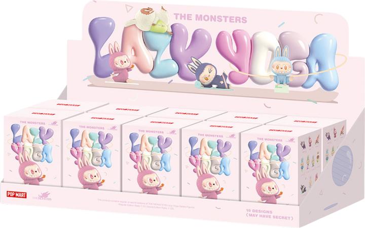 Pop Mart Labubu The Monsters Lazy Yoga Series Figures Sealed Case (Einzelpack)