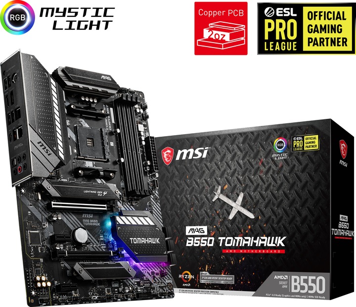 Actual product image MSI MAG B550 TOMAHAWK (AM4, AMD B550, ATX)