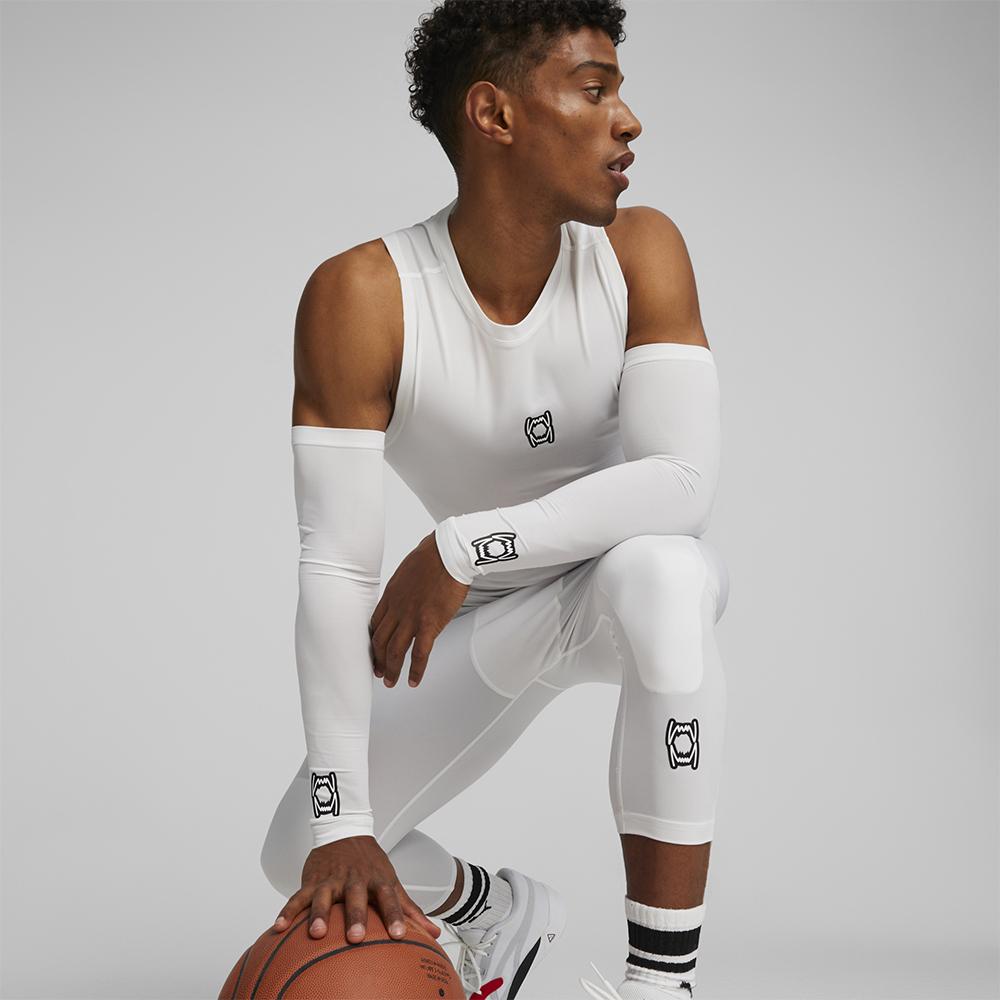 Thumbnail - Puma, Unisex, Ärmling + Beinling, Hoops Team Arm Sleeves (S), Weiss, S