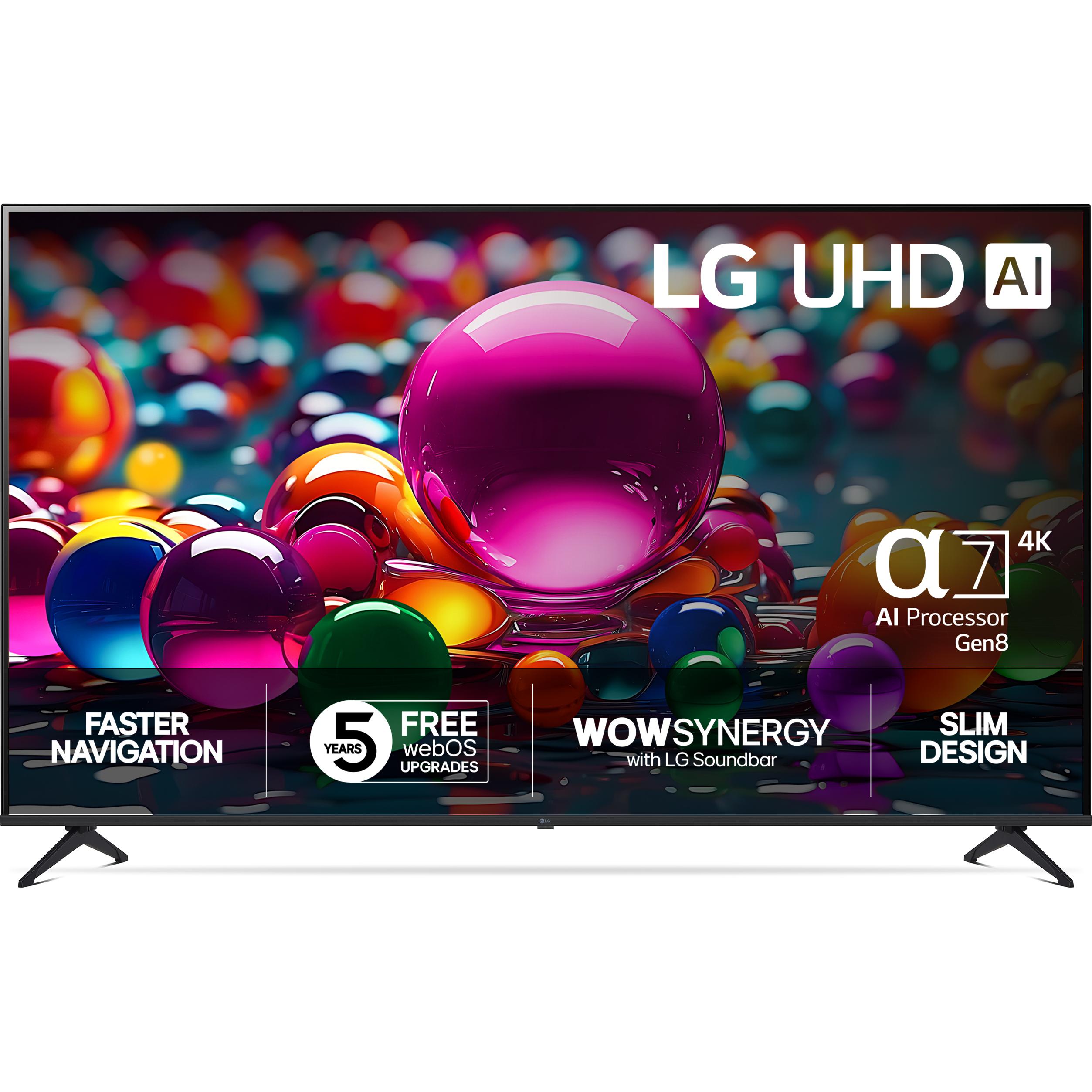 LG 86UA75006LA (86", UA75, LCD, LED, 4K, 2025), TV, Schwarz