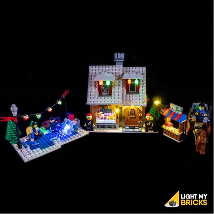 Actual product image Light my bricks LED light set for LEGO Christmas bakery