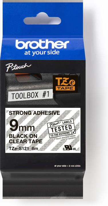 Brother TZe-S121 (0.90 cm, Transparent)