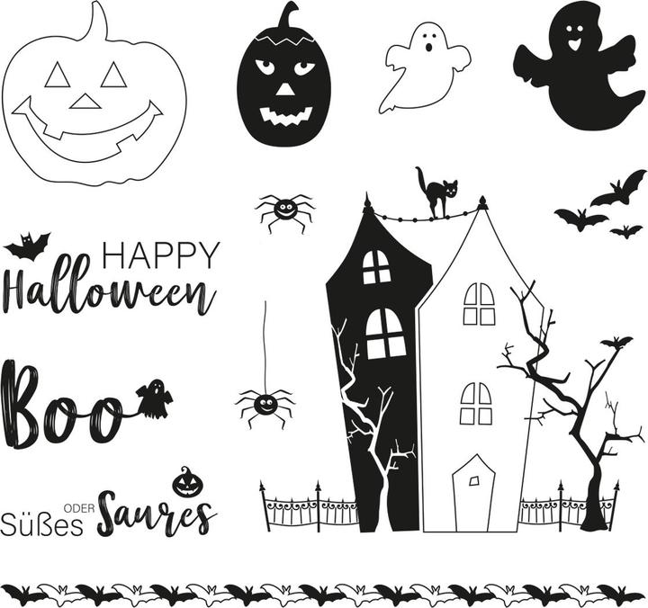 Immagine prodotto Rayher Timbri trasparenti "Halloween