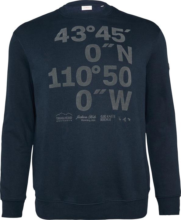 Produktbild S.Oliver Sweatshirt Sweatshirt mit Flock-Print (3XL)