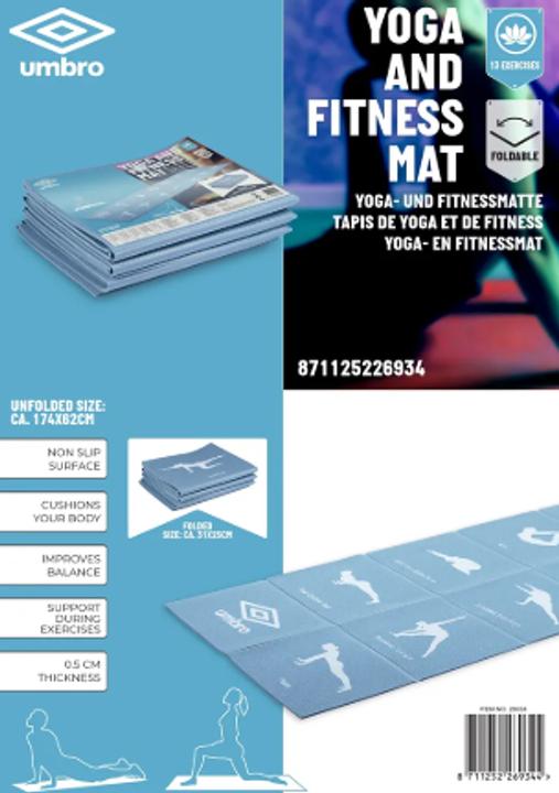 Productafbeelding Umbro Yogamat opvouwbaar (5 mm)