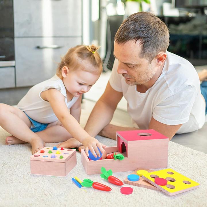 Actual product image Activity Board Wooden toy Baby motor skills toy Object resistance Sorting game Wooden puzzle for children