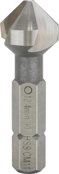 Bosch Professional Zubehör Kegelsenker mit Sechskantschaft, 12,4 mm, M 6, 35 mm, 1/4-Zoll (12.4 mm)