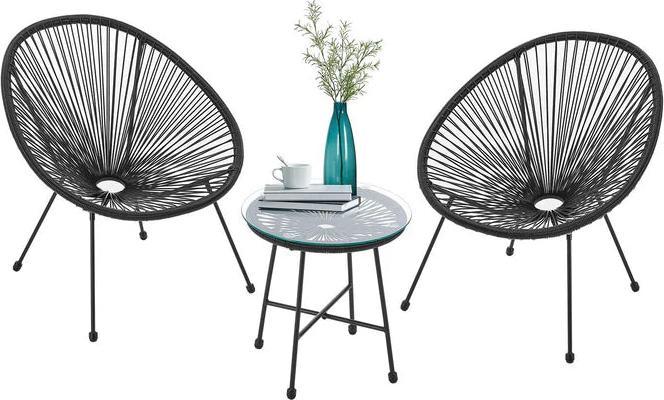 Actual product image Juskys Balcony furniture set Ostana (45 cm)