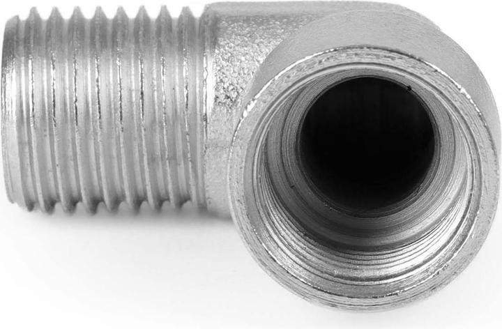 Image du produit Wiltec Adaptateur 90° sorties mâle/femelle 12,91mm (1/4") pour compresseur AS189 / AS196 / AF186