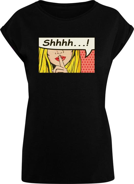 Produktbild Merchcode Ladies Silent Sign Comic Extended Shoulder Tee - 112423 (XXL)