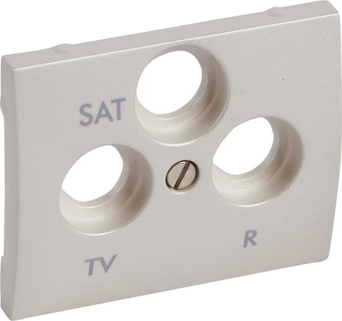 Image du produit Legrand Cache prise d'antenne 3 trous Galea nacré 771589