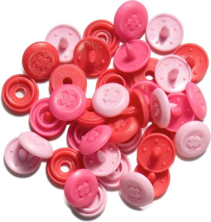 Image du produit Prym Boutons-pression sans couture Color Snaps Mini 9 mm assortis rose 36pcs