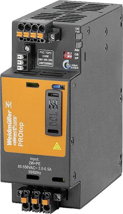 Weidmüller PRO TOP2 240W 24V 10A UW Alimentation à découpage 10 A 24 V Tension de sortie réglable, St