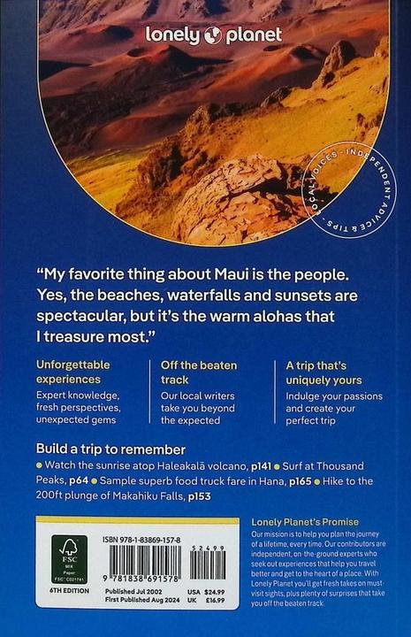 Image du produit Maui (Anglais, Amy Balfour, La planète solitaire, Malia Yoshioka, Ryan Ver Berkmoes, Savannah Rose Dagupion, 2024)