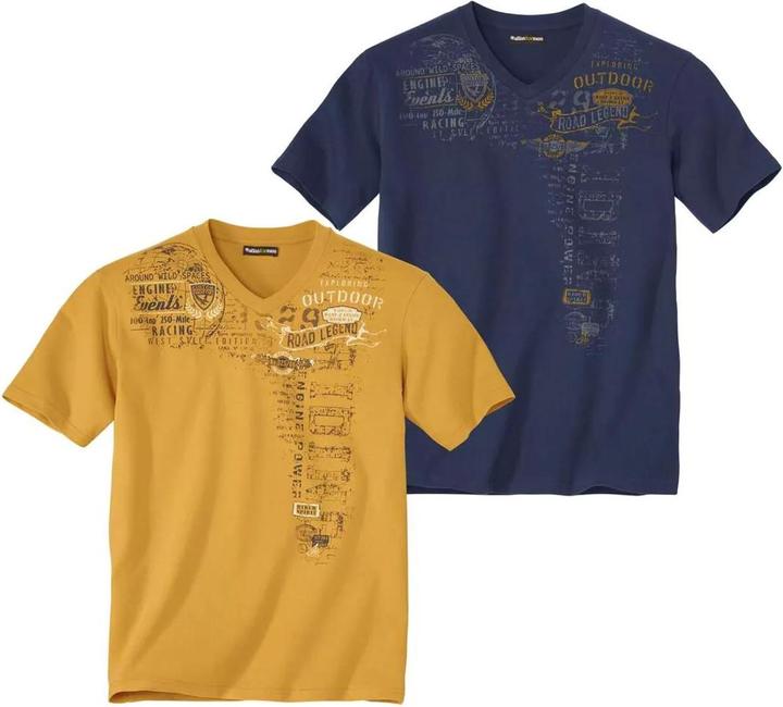 Produktbild Atlas For Men TShirt VAusschnitt (2erPack) (L)