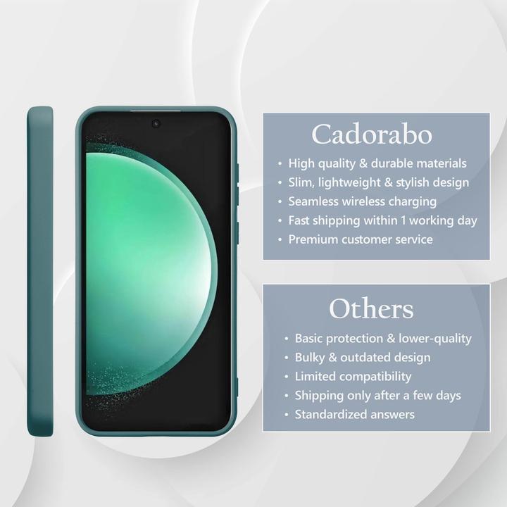 Actual product image Cadorabo Case for Samsung Galaxy S24 FE TPU Liquid Silicone Cover (Samsung Galaxy S24 FE)