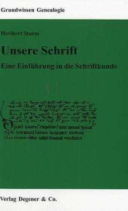 Produktbild Unsere Schrift (Deutsch, Heribert Sturm, 1993)