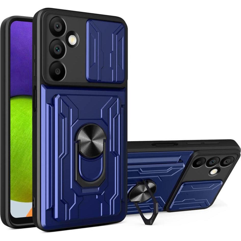 Cover-Discount Galaxy A16 - Armor Case mit Kickstand (Samsung Galaxy A16 5G), Smartphone Hülle, Blau