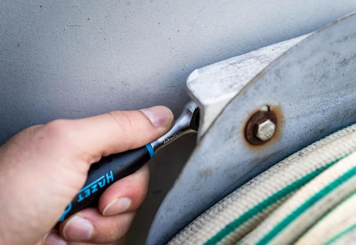 Produktbild HAZET Steckschlüssel Satz 854T ∙ Vierkant6,3 mm (1/4 Zoll) ∙ Aussen Sechskant-Tractionsprofil, Aussen…