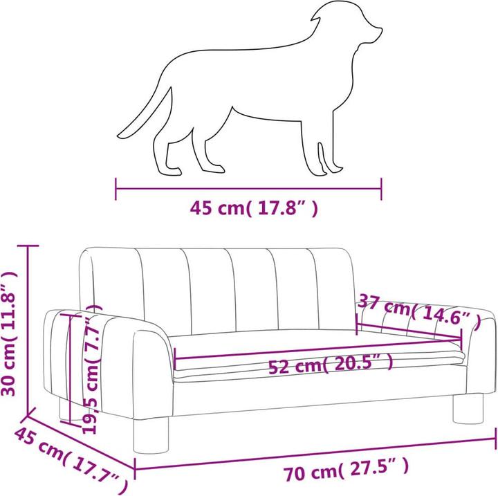 Image du produit vidaXL Hundebett (Chien)