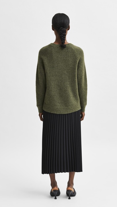 Produktbild Selected Femme Rundhalsausschnitt Woll Pullover (L)