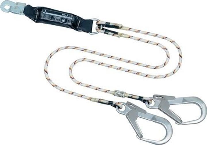 Actual product image MAS Safety BFD lanyard Tyger Twin SK 12 L.1,5m EN 354 EN 355 MAS (Fall damper, 136 kg)