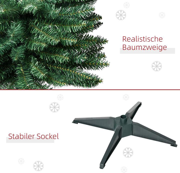 Produktbild Homcom Weihnachtsbaum mit Kunststoffständer (180 cm)