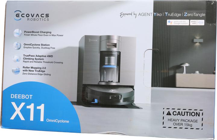Produktbild Ecovacs X11 OmniCyclone (19500 Pa, Wischrolle)