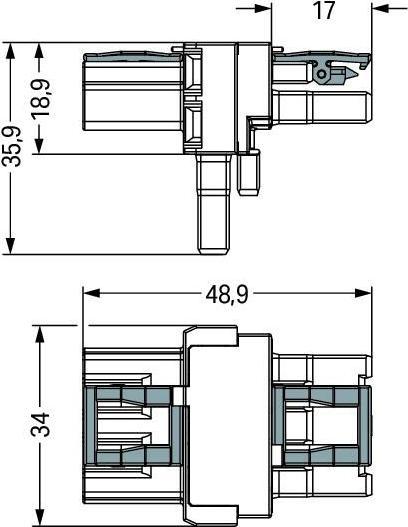 Produktbild Wago Netz-T-Verteiler Netz-Stecker