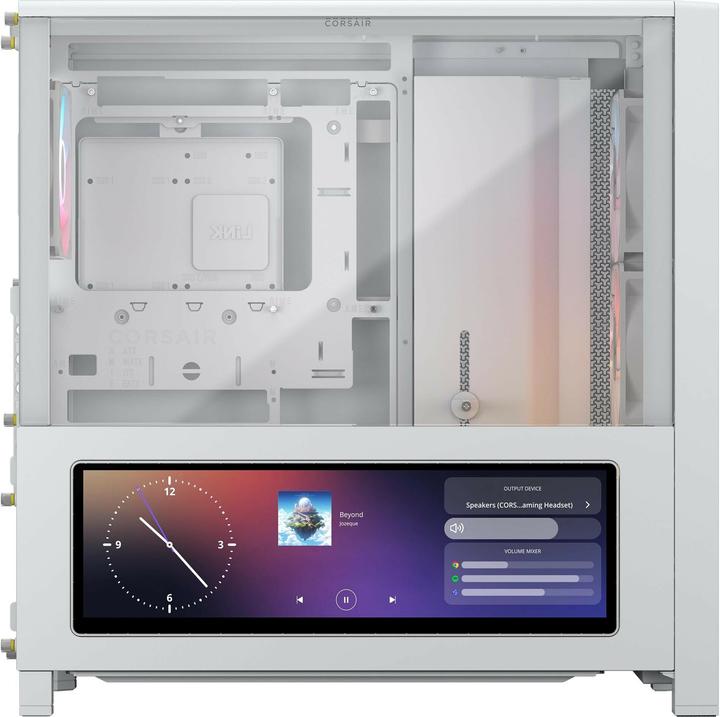 Image du produit Corsair 4000D FRAME LCD RS ARGB WHT CASE (ATX, E-ATX, mATX, Mini-ITX)