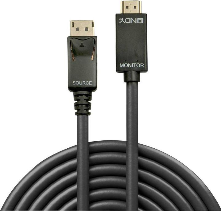 Produktbild Lindy DisplayPort — HDMI (Typ A) (3 m, DisplayPort, HDMI, 1.4)