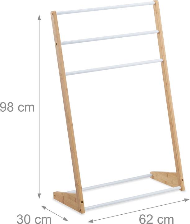 Actual product image Relaxdays Towel rack