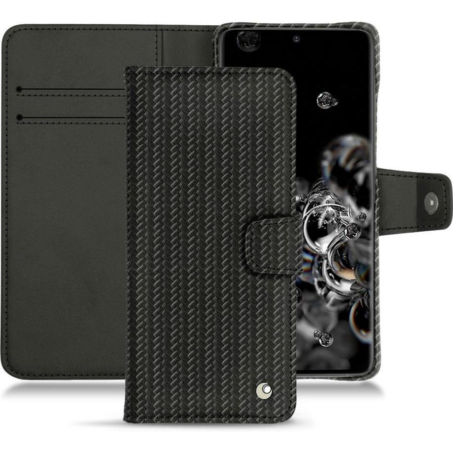 Noreve Lederschutzhülle Wallet (Samsung Galaxy S20 Ultra 5G), Smartphone Hülle, Schwarz