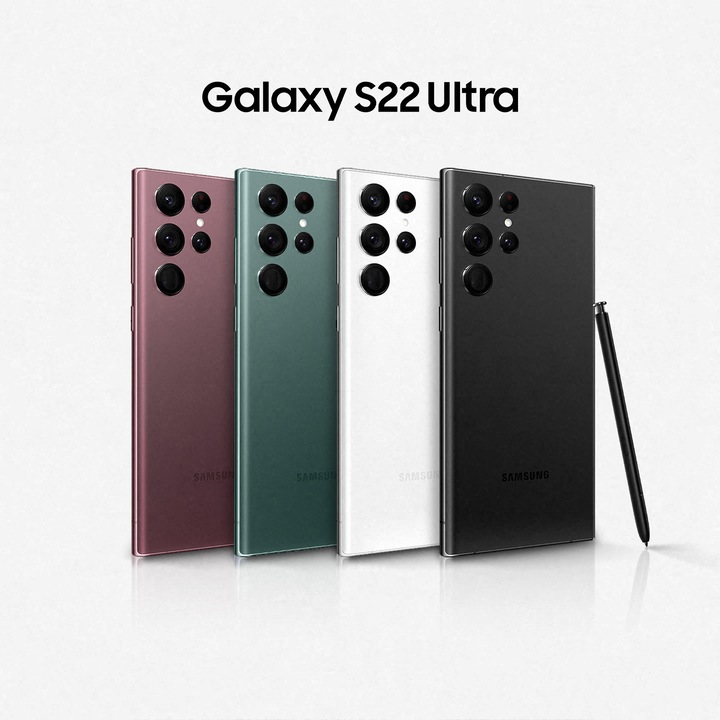 Actual product image Samsung Galaxy S22 Ultra EU (128 GB, Phantom White, 6.80", Dual SIM, 108 Mpx, 5G)