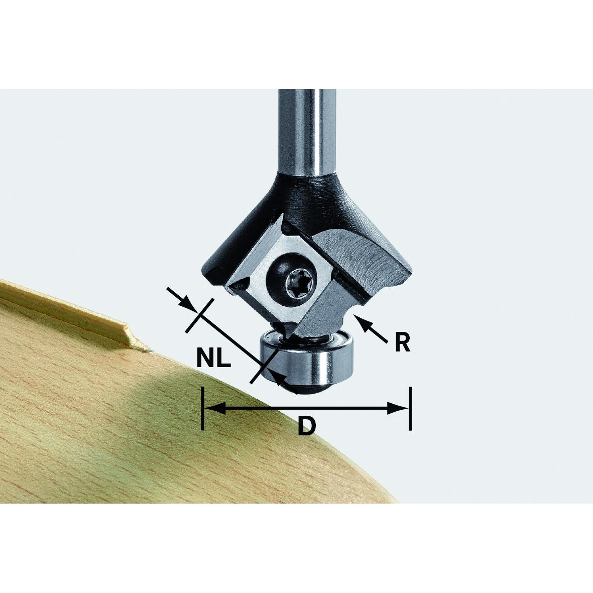 Thumbnail - Festool, Fräser, Abrundfräser-Wendeplatten S8 HW R1,5 D28 KL12,7 MFK