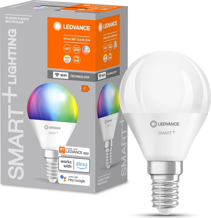 Produktbild Ledvance Smart+ Mini (E14, 4.90 W, 470 lm, 1 x, F)
