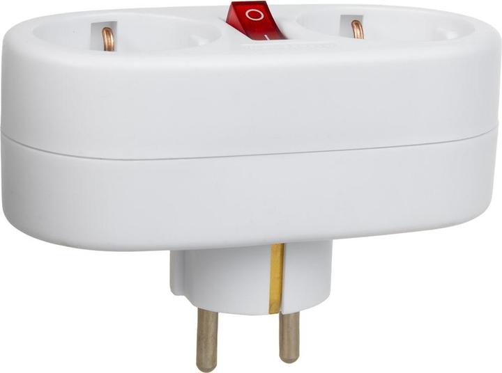 Produktbild Maclean MCE338 - Stromsteckdosenverteiler mit 2 Steckdosen und Schutzschalter, Typ F, 2x16A (2x, CEE 7/3)