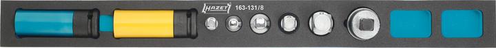 Image du produit HAZET Jeu de clés à douilles 163-131/8 ∙ Carré creux 6,3 mm (1/4 pouce), Carré creux 10 mm (3/8 pou…