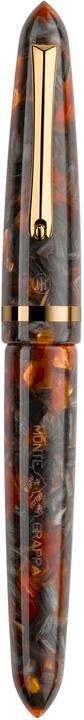 Immagine prodotto Montegrappa Penna stilografica Isven3aj Venetia, agata prugna, M (Arancia, Nero)